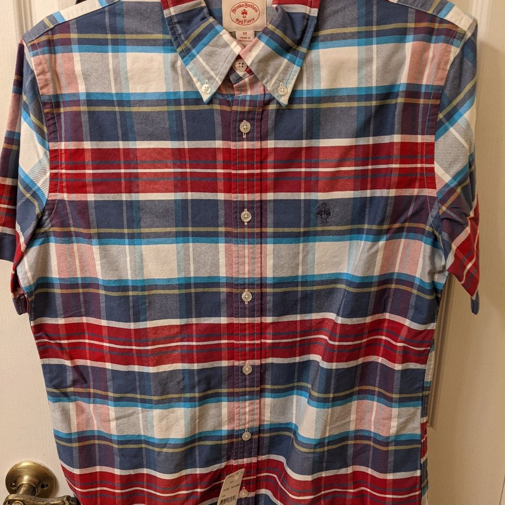 Brooks Brothers Red Fleece Shirt M